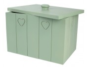Colonial Home Bread Crock/Bin VINTAGE GREEN (L310 x W210 x H225mm / 12.2 x 8.2 x 8.8")